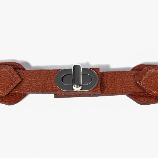 Brown Split Leather Dog Collar - Barknod