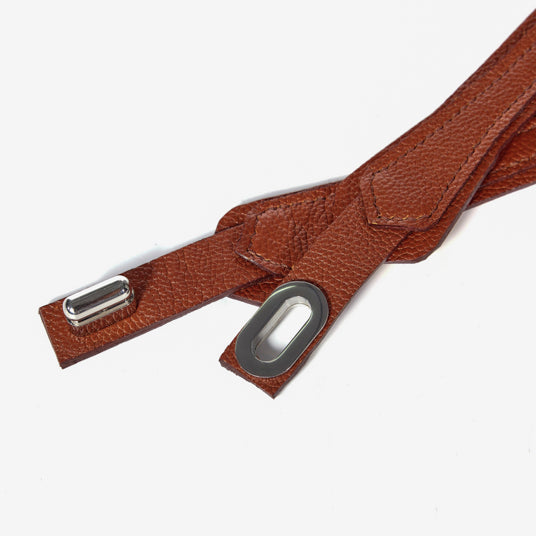 Brown Split Leather Dog Collar - Barknod