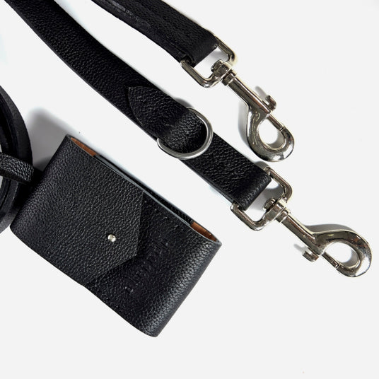 Multifunctional black dog leash - Barknod