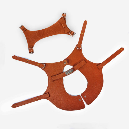 Brown Saddle-Style Dog Harness - Barknod