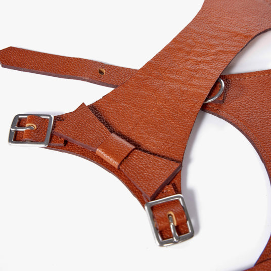 Brown Saddle-Style Dog Harness - Barknod