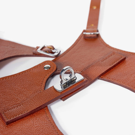 Brown Saddle-Style Dog Harness - Barknod