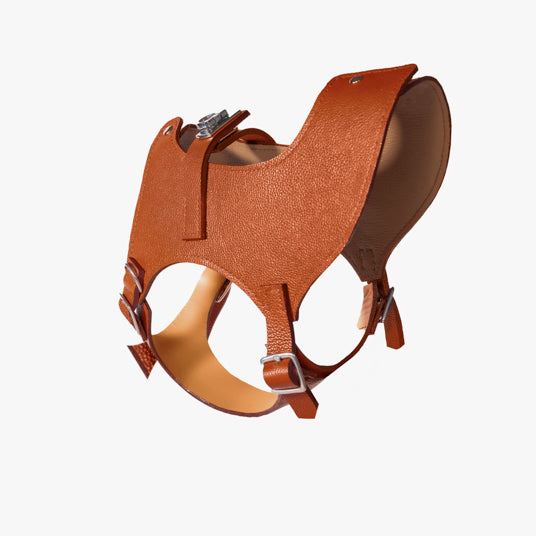 Brown Saddle-Style Dog Harness - Barknod