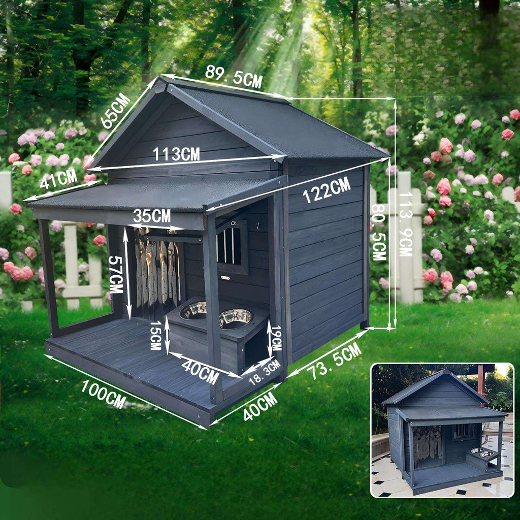 Luxury Eco-Friendly Wooden Dog Villa – Sustainable Outdoor Dog House ...