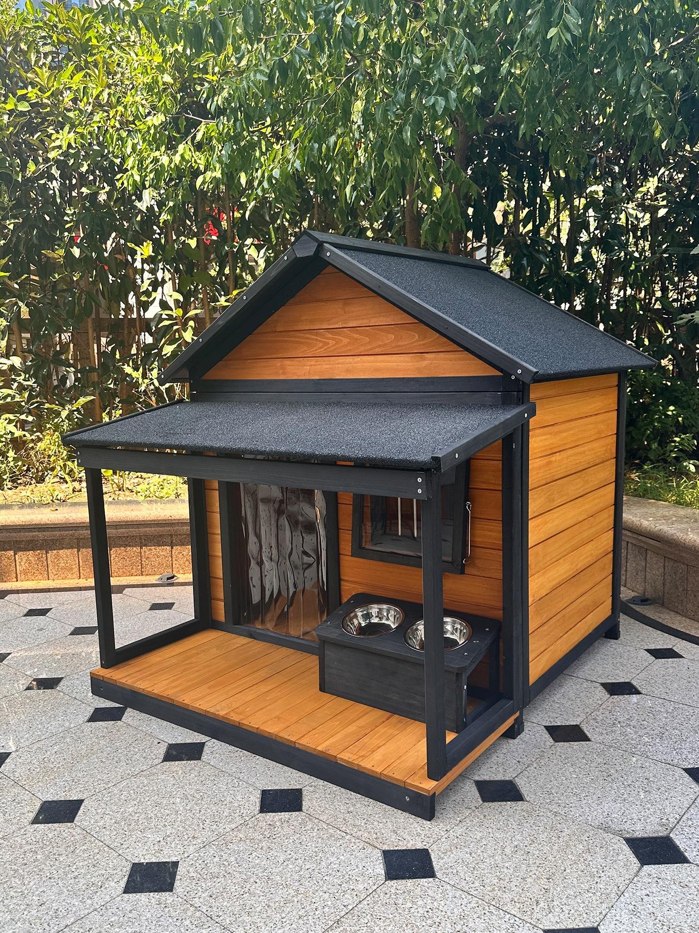 Luxury Eco-Friendly Wooden Dog Villa – Sustainable Outdoor Dog House ...
